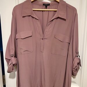 Eileen Fisher 2X Women's Dusty Rose/Mauve Blouse